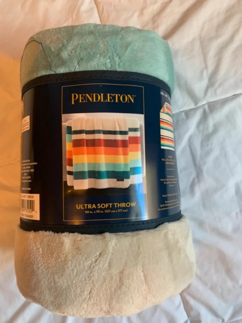 Pendleton Ultra Soft Throw Blanket Striped Multicolor 50 x 70 in NEW
